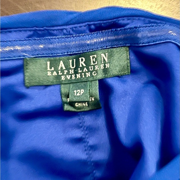 Lauren Ralph Lauren Royal Blue Convertible Evening Gown - Picture 4 of 7
